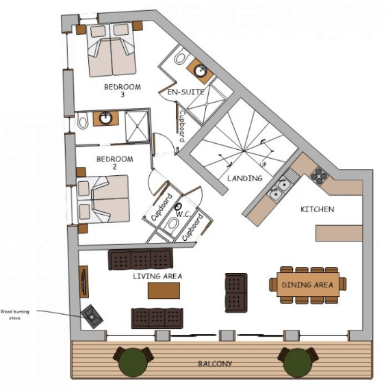 Chalet Chouette Morzine Floor Plan 3